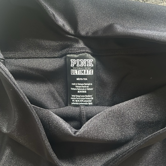 Victoria’s Secret PINK Ultimate Legging | Mesh Insert | Black | Sz Medium - Picture 4 of 4